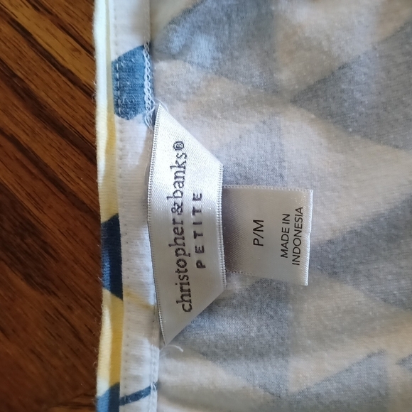 CHRISTIPHER & BANKS LONG SLEEVES PETITE TEE TOP - Picture 5 of 7